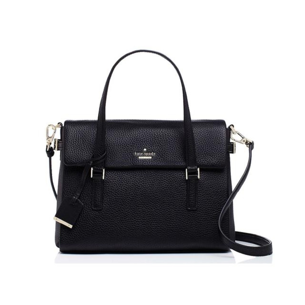 Kate Spade Holden Street Small Leslie Tote in black leather